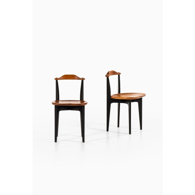 Thema Dining Chairs by Yngve Ekström for Swedese, 1953, Set of 10 For Sale - Image 3 of 10