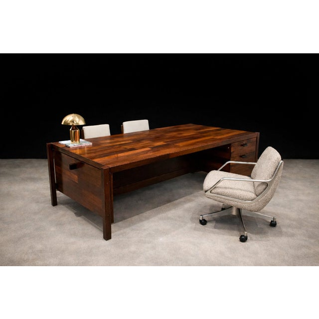 An iconic and historically significant Brazilian modern desk, the “Diplomata” was designed in 1965 by Jorge Zalszupin in...