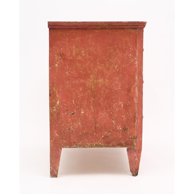 Wood Antique Painted Italian Chest, Circa 1910 For Sale - Image 7 of 7