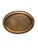 Monumental vintage hand-decorated brass wall platter from Hong Kong, measuring an impressive 39.5 inches across. The large...