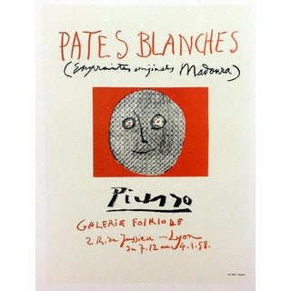 1959 "Pates Blanches" Picasso 88, Lithograph Art in Posters For Sale