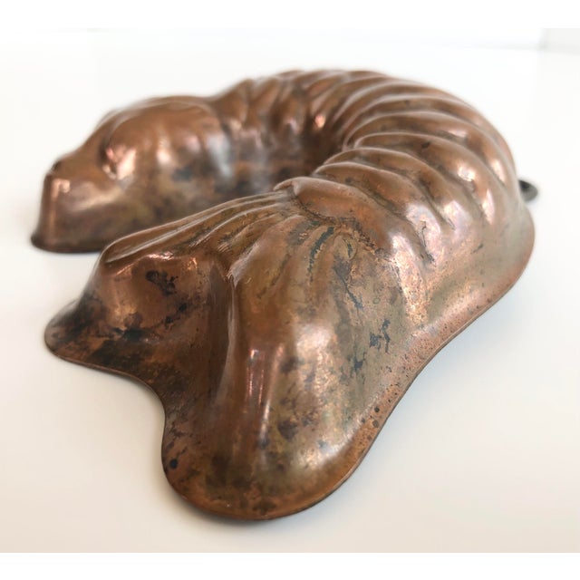 Antique German Copper Aspic Baking Molds, Pair For Sale - Image 6 of 10