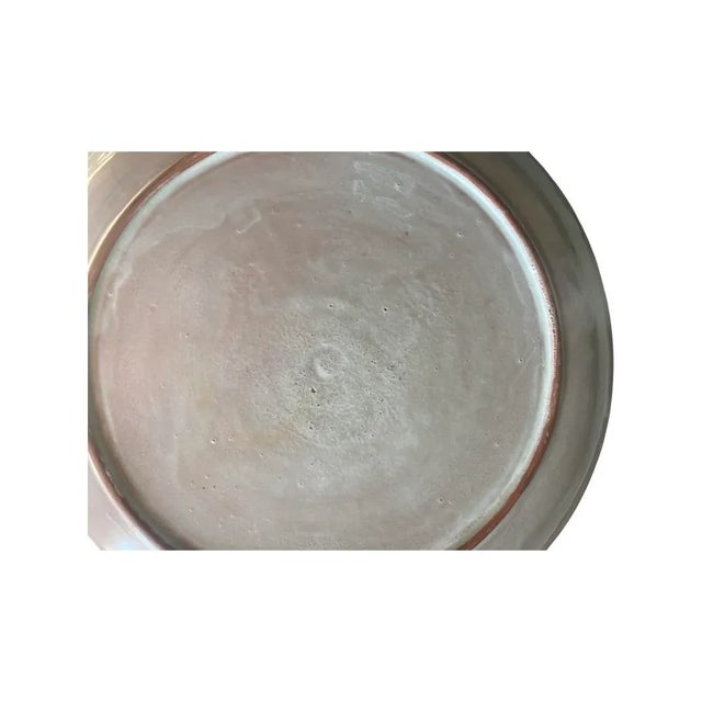 Vintage Glazed Pottery Plate of Rooster, Circa 1940 For Sale In Philadelphia - Image 6 of 7