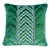 Textile Contemporary Schumacher X Timothy Corrigan Florentine Velvet Pillow in Emerald For Sale - Image 7 of 7