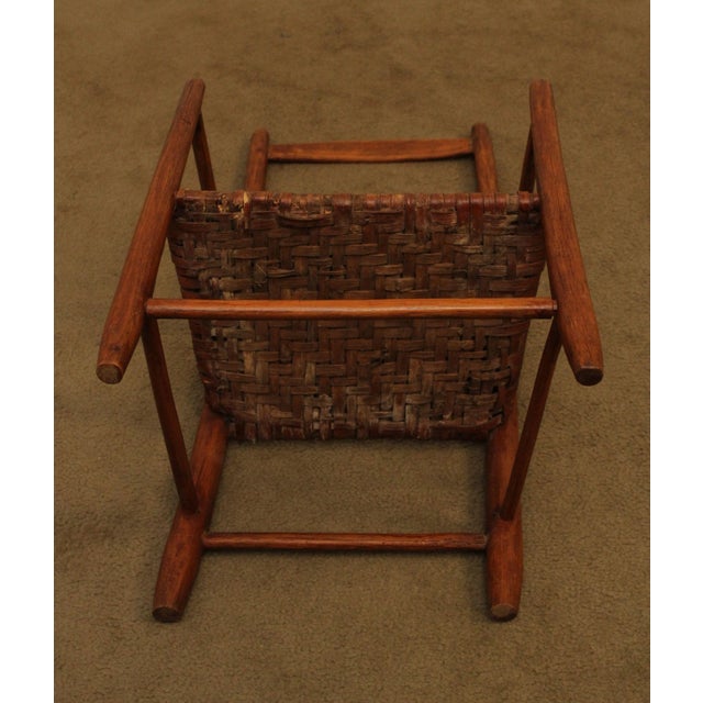 Youth Ladder Back Chair with Basketweave Cane Seat For Sale - Image 12 of 13
