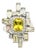 Natural Sapphire Diamond Ring 6.75 14k W Gold 13.3 TCW Certified For Sale