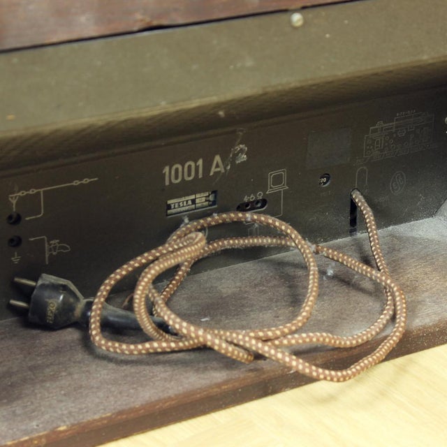 Brown Czechoslovakian Original Tesla Dirigent Gramoradio, 1956 For Sale - Image 8 of 16