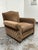 Contemporary Custom Design Cut Mohair + Suede Lounge Chair + Nailhead Trim For Sale - Image 3 of 12
