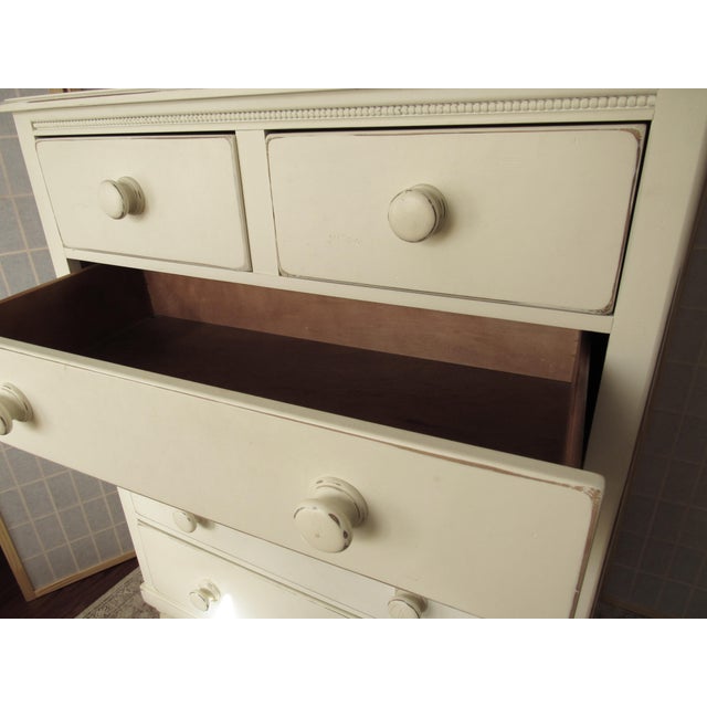 Shabby Chic Lexington Lightly Distressed Tall Boy Chairish