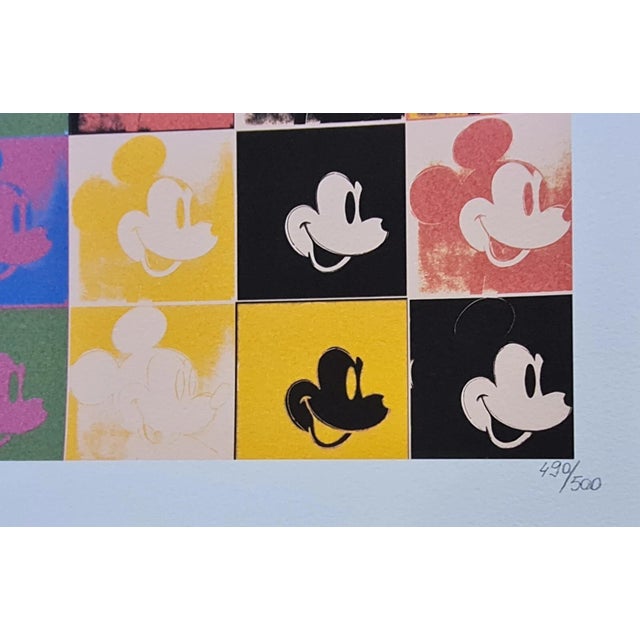 Pop Art After Andy Warhol, Mickey Mouse, 1980s, Lithograph Reproduction Print For Sale - Image 3 of 9