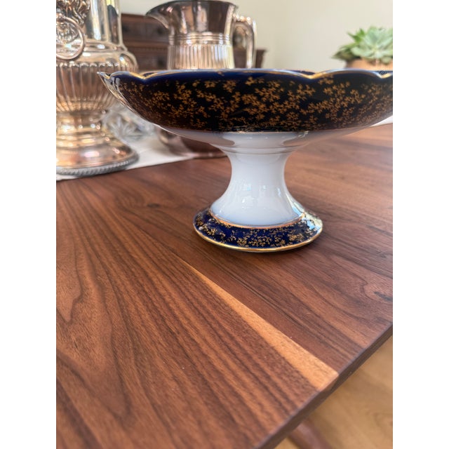 French Antique D&CLimoges Pedestal Compote, Circa 1894-1900 For Sale - Image 3 of 9