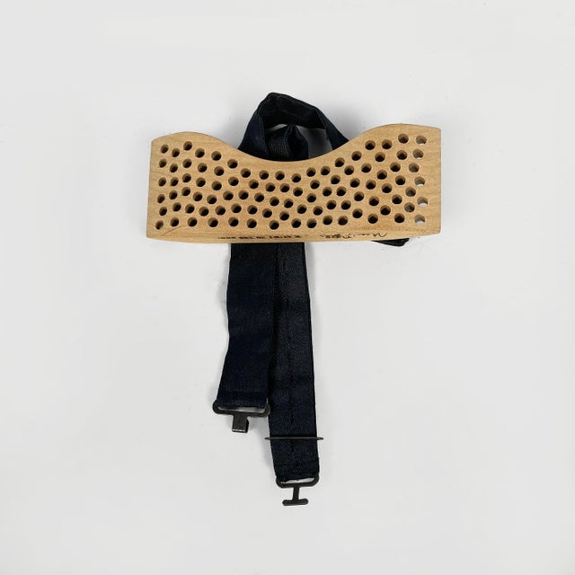 Postmodern Italian Wooden Bow Tie by Mario Botta for Riva 120, 2002 For Sale - Image 3 of 13