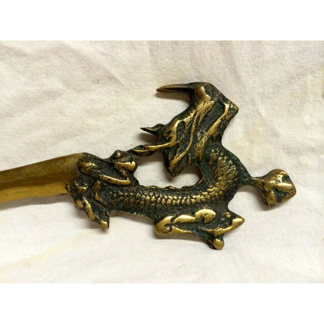 Vintage Brass Dragon Letter Opener Chairish