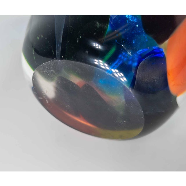 Mid-Century Modern Italian Murano Glass Colorful Patchwork Vase For Sale - Image 11 of 11