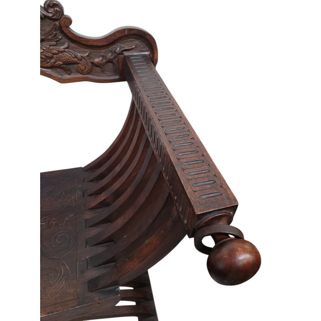 Early 19th Century Savonarola Chair For Sale In West Palm - Image 6 of 12