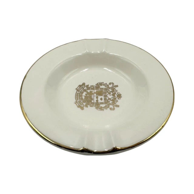 Mid-Century Modern Vintage 5-Star Beverly Wilshire Hotel Ashtray Dish Los Angeles Porcelain For Sale - Image 3 of 12