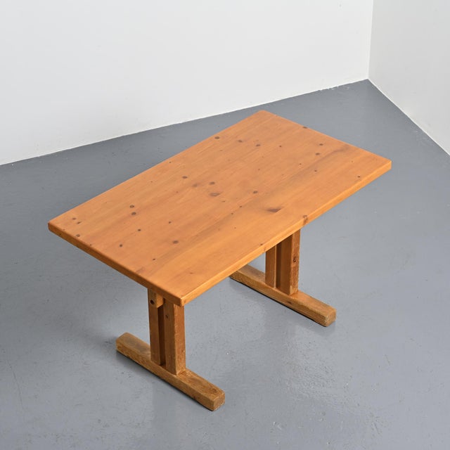 Pine Dining Table for Les Arcs, France, 1970s For Sale - Image 13 of 13