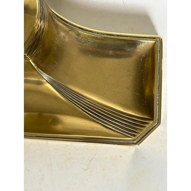 Metal Art Nouveau Brass Inkwell, France, 1900 For Sale - Image 7 of 12