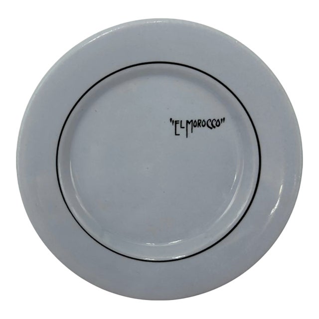 Vintage El Morocco Nyc Nightclub Bread & Butter Plate For Sale