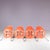 Dining Chairs in Orange Fiberglass by Charles & Ray Eames for Herman Miller, USA, 1960s, Set of 4 For Sale - Image 6 of 9