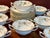 1960s Royal Crown Derby “Marquis” Pattern A1222 Bone China Cream Soup Bowls & Underplates, Set of 10 For Sale - Image 9 of 12