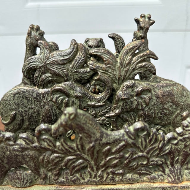 Cast Iron African Animal Letter Organizer For Sale In Milwaukee - Image 6 of 8