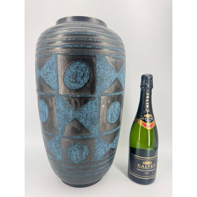 Brutalist Ankara Floor Vase by Heinz Siery for Carstens Tönnieshof, 1960s For Sale - Image 18 of 18