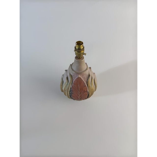 Brutalist Brutalist Ceramic Pottery Table Lamp by Bernard Rooke, 1960s For Sale - Image 3 of 10