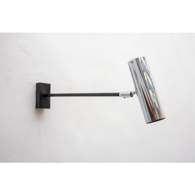 Gold German Adjustable Wall Lights in Metal and Chrome by Motoko Ishii for Staff, 1960s, Set of 2 For Sale - Image 8 of 18