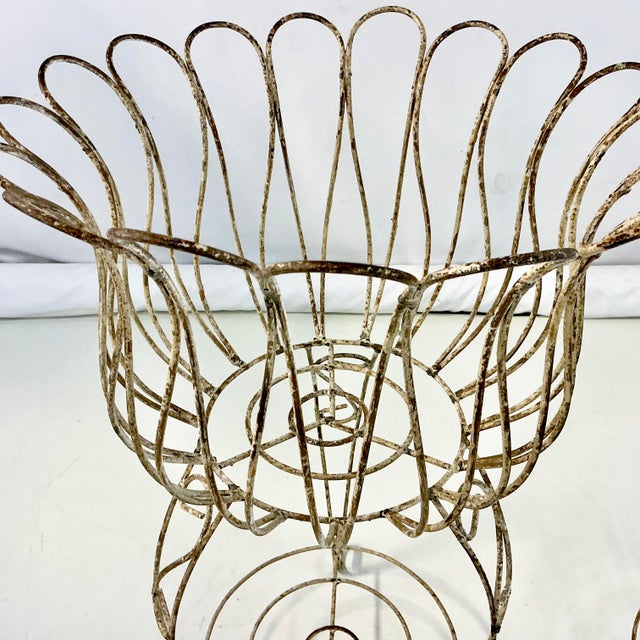1950s Vintage Art Nouveau French Hollywood Regency Jardiniere Tulip Planter - A Pair. For Sale - Image 13 of 15