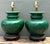 Wood Vintage Glazed Ceramic Lamps - A Pair For Sale - Image 7 of 12