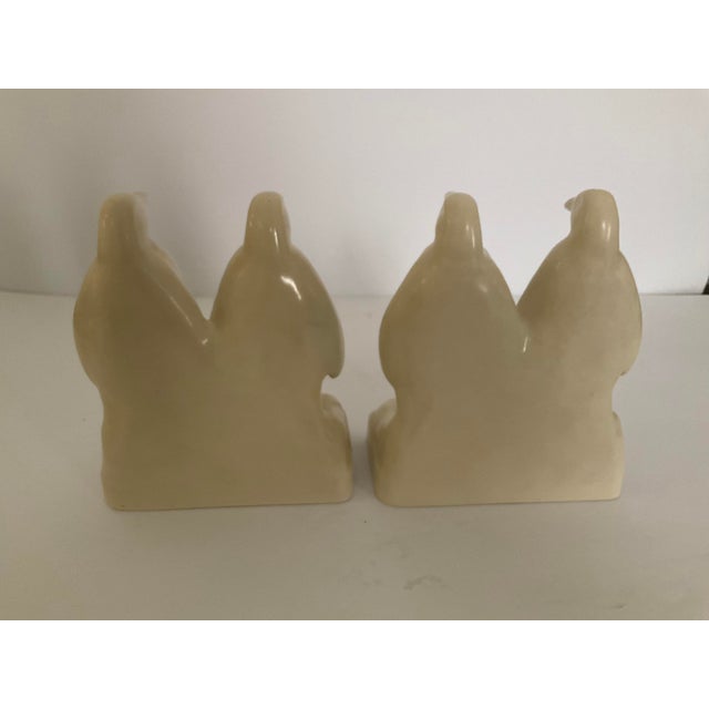 Art Deco Rare Vintage Rookwood Penguin Bookends For Sale - Image 3 of 6
