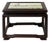 Rectangular Dream Stone Inlaid Rosewood Slender Legs Display Stand For Sale