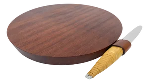 Mid-Century Teak Cutting Board with Integrated Knife by Carl Auböck for Auböck Werkstätten, Austria, 1950s, Set of 2