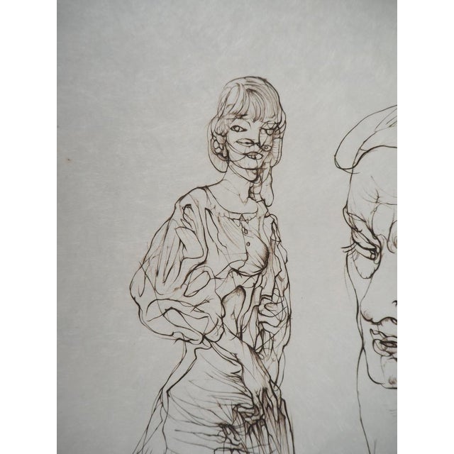 Mid-Century Modern Hans Bellmer, Observateur et observée, 20th-Century, Original Engraving For Sale - Image 3 of 8