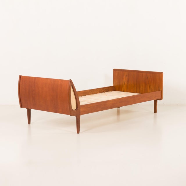 Mid-Century Modern Danish Teak Single Bed, 1960s For Sale - Image 4 of 16