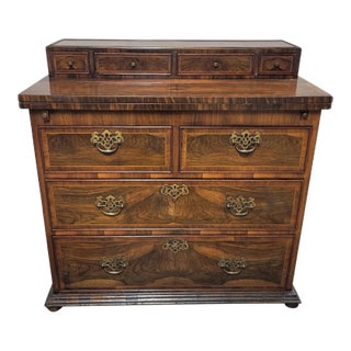 Early 18th Century English Walnut Writing Chest Desk For Sale