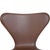 3117 Office Chair in Mokka Classic Leather by Arne Jacobsen for Fritz Hansen, 1997 For Sale - Image 3 of 12