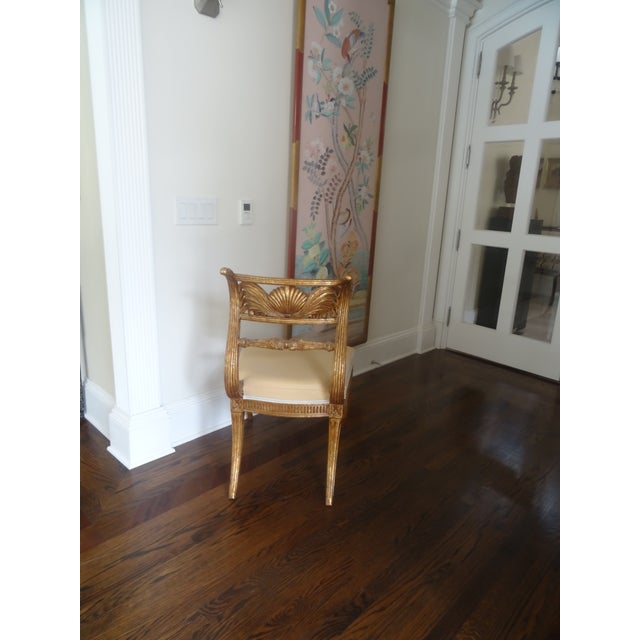 Late 20th Century Rose Tarlow Style Regency Shell Back Chair For Sale In Los Angeles - Image 6 of 13