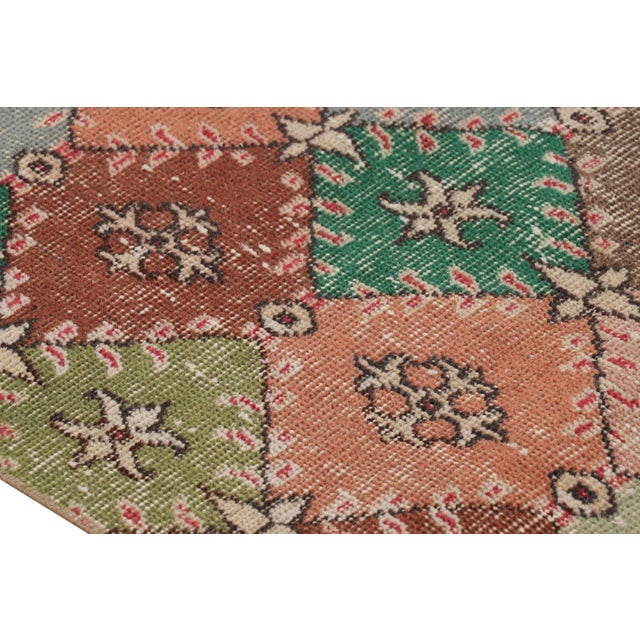 Vintage Zeki Müren Runner With Polychromatic Diamond Patterns, From Rug & Kilim For Sale In New York - Image 6 of 7