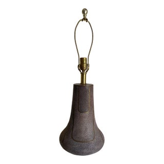 Shagreen Table Lamp, Mauve & Bronze C. Late 20th Century For Sale