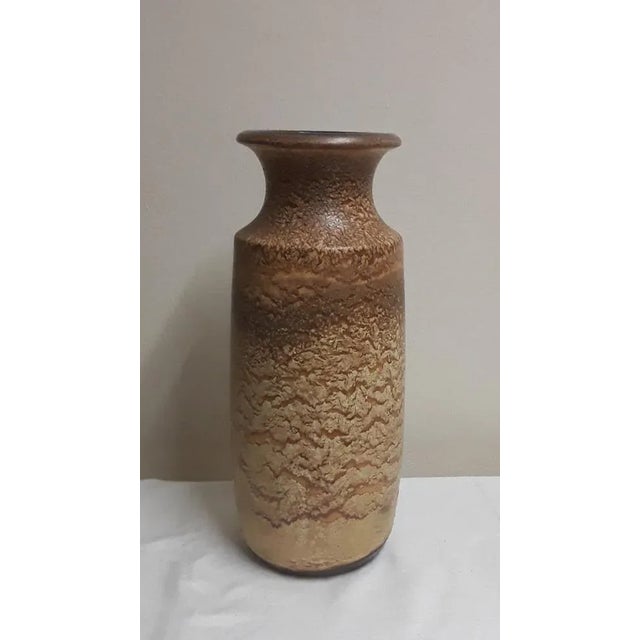 1980s Vintage German Ceramic Vase by Scheurich, 1980s For Sale - Image 5 of 5