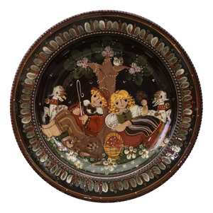 Swiss Ceramic Wall Plate by Kohler Biel Pottery, 1950s