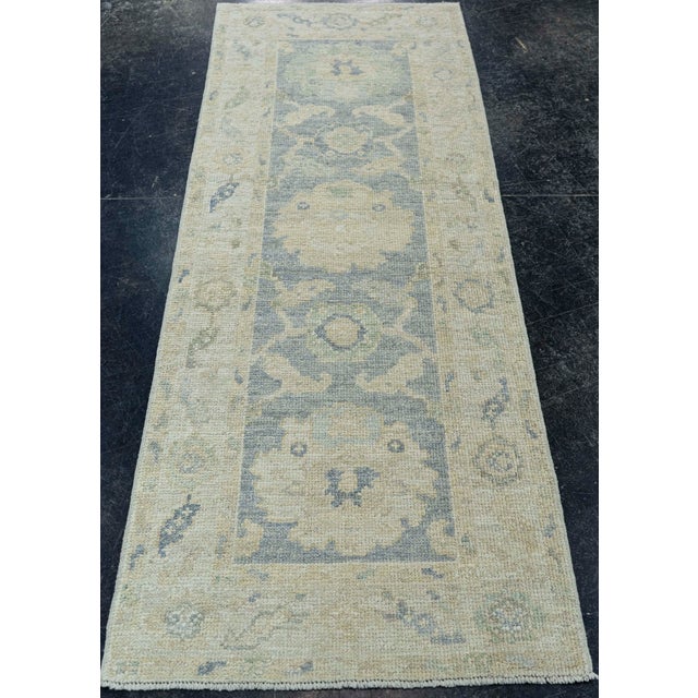 Turkish Oushak Rug 2'2"x 5'10" #19430 Explore a curated collection of hallway runners, wool rugs, and handmade...