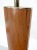 Brass and Rosewood Boat Shape Base Table Lamp For Sale - Image 4 of 10