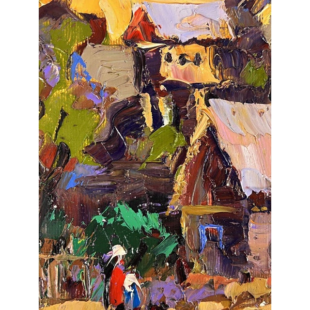 2020s Oil Painting Evening in the Village Oleksiy Ivanyuk For Sale - Image 5 of 11