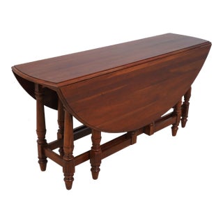 Pennsylvania House Large Solid Cherry Gateleg Dropleaf Dining Table For Sale