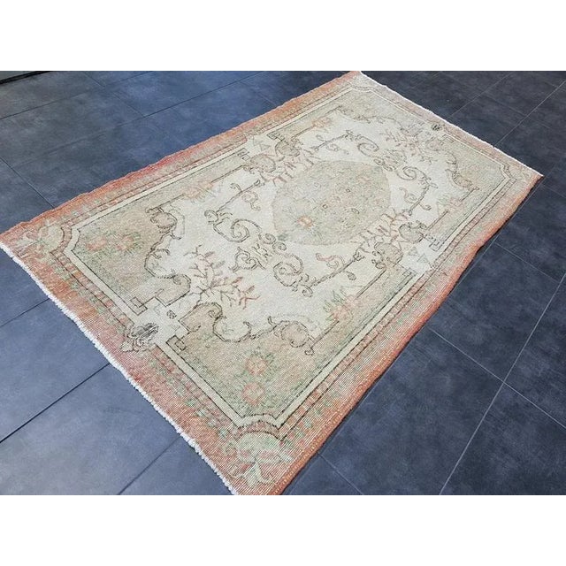1960s Vintage Bohemian Handknotted Tribal Rug- 3′11″ × 6′10″ For Sale - Image 10 of 11