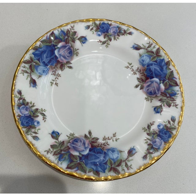 Royal Albert 1980s Royal Albert Moonlight Rose Set - Made in England - Service for 8 - Mint / New: 41pc For Sale - Image 4 of 14