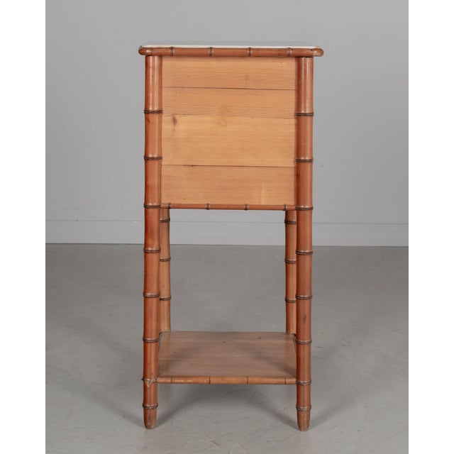 A 19th Century French Faux Bamboo Nightstand. For Sale In Orlando - Image 6 of 8